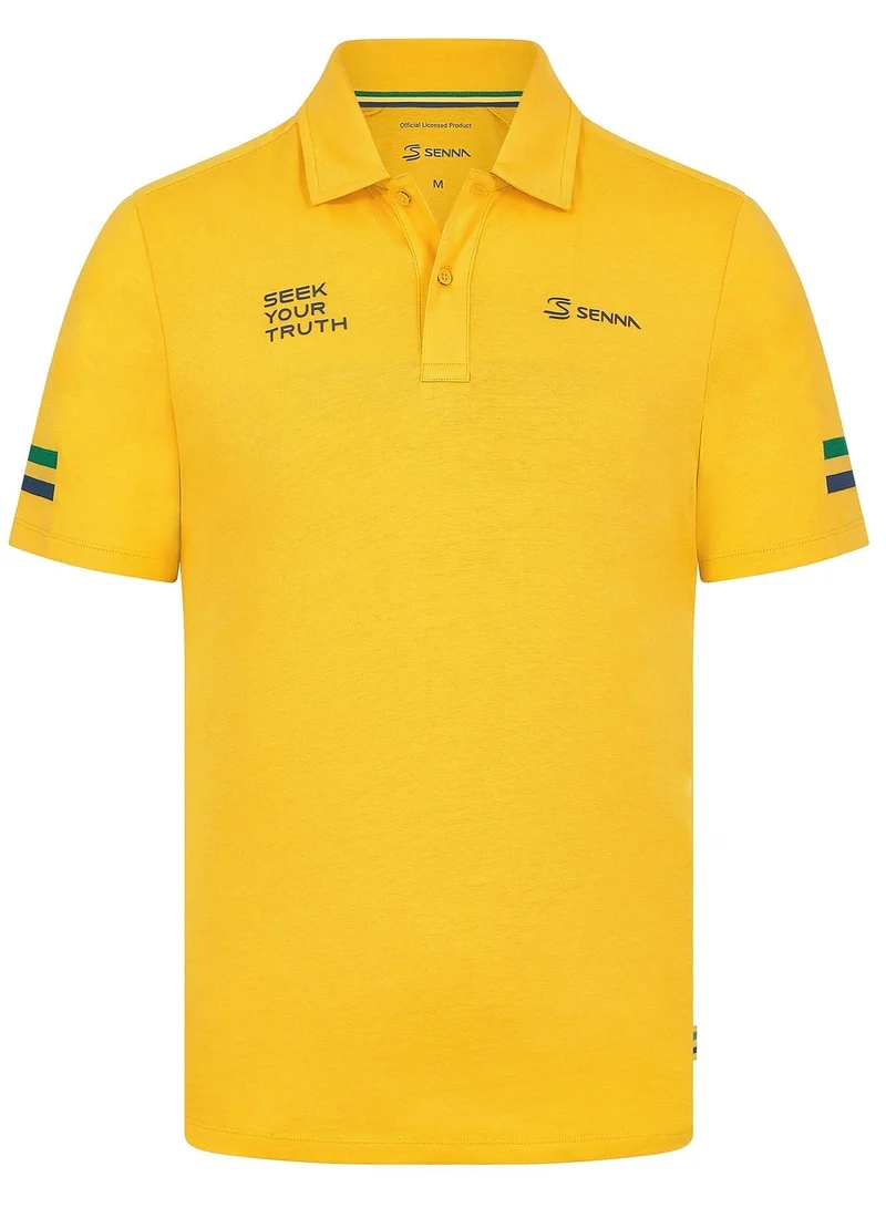 Ayrton Senna  AS FW MENS STRIPE POLO for Men | Best Price UAE