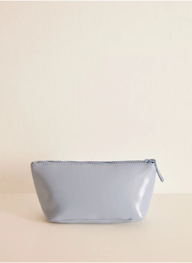 women'secret Small blue patent toiletry bag