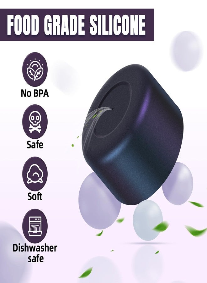 BKBY 2PCS Silicone Boot Compatible with Owala 30oz & 40oz FreeSip Sway Bottles & Tumblers, Protective Anti-Slip Bottom Cover Sleeve for Freesip Sway Tumbler (Chameleon Blue Purple) - Image 4