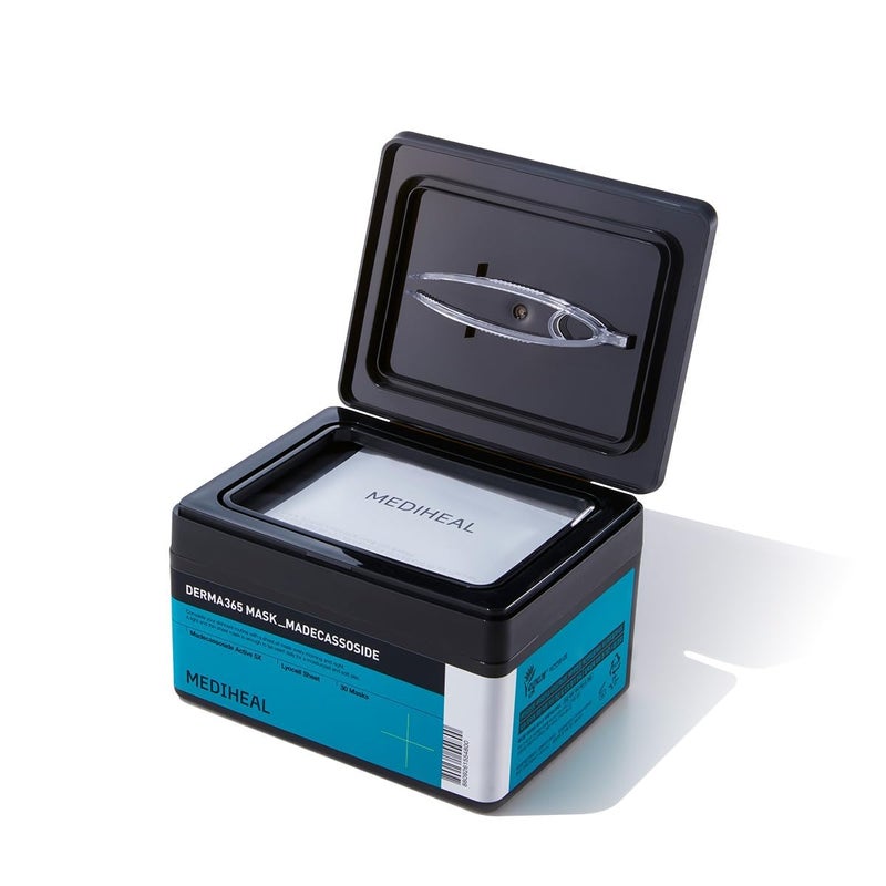 Mediheal Derma 365 Madecassoside Mask (30 Masks) - Daily Skin Care Mask for Deeply Comforting and Calming Skin with Madecassoside - Image 1