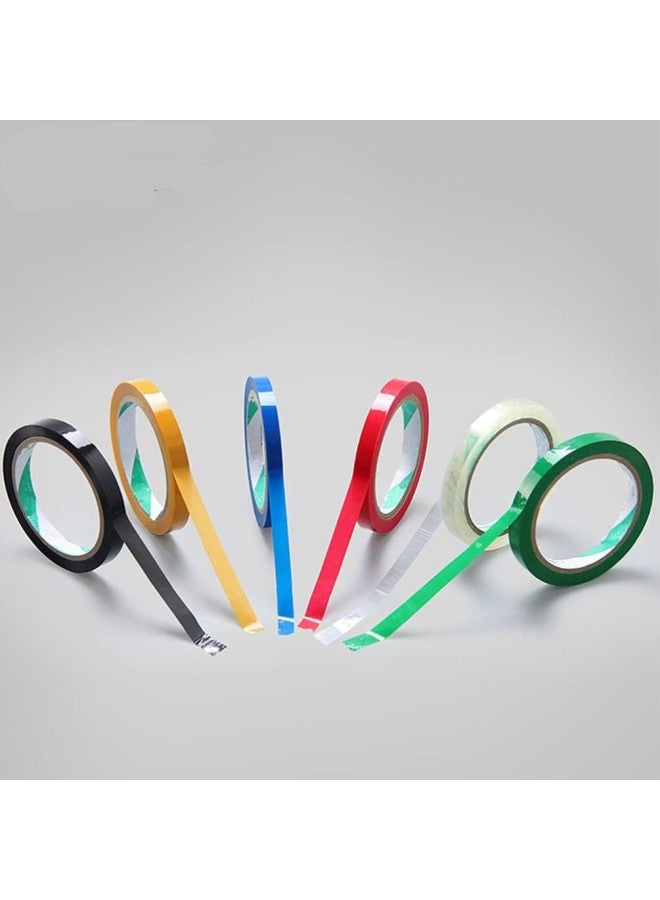 klarako Packing Tape Refills Clear Bag Sealing Tape, Freezer Bag Sealing Tape, Red Bag Sealing Tape for Supermarket Stainless Bag 18 Pcs Color Masking Tape 