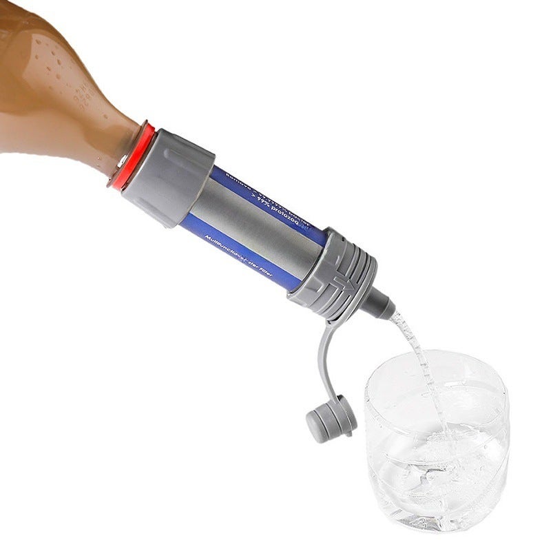Outdoor Wild Water Purification Straw Emergency Direct Drinking Water Purifier Wild Drinking Portable Filter Straw(Black) - Image 5