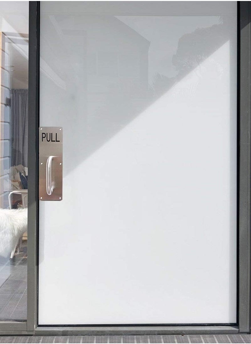 Door Handle Stainless Steel, Commercial Door Handle with Push and Pull Plate and Screws, Size: 8 cm × 30 cm  - Image 4