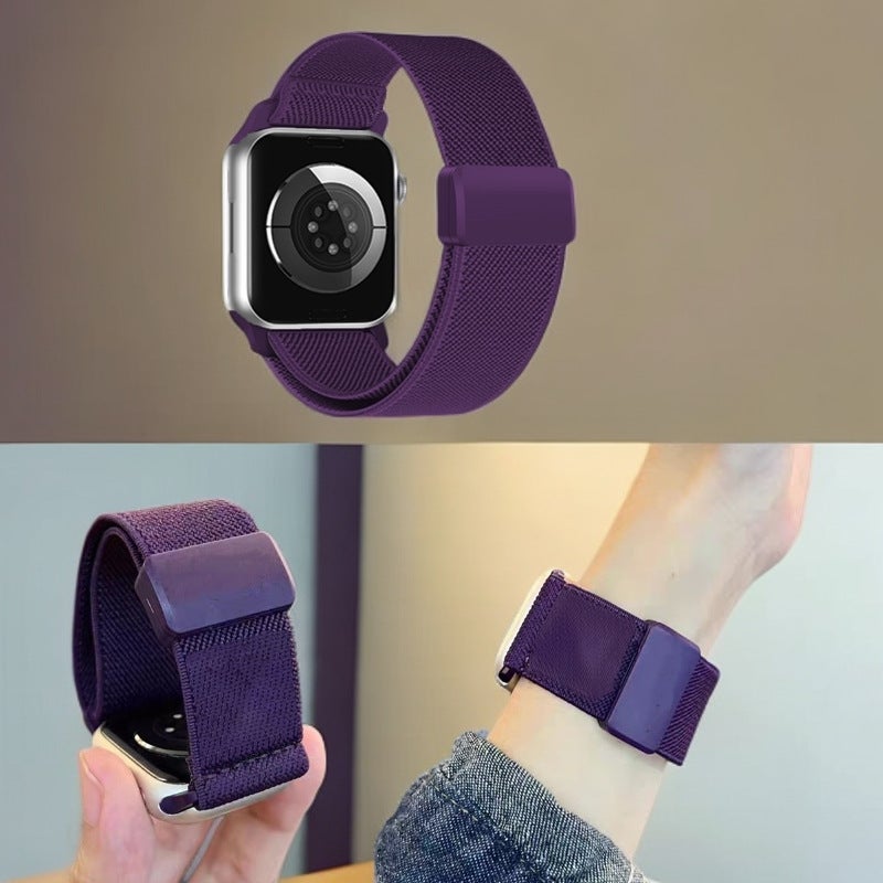 Nylon Elastic Magnetic Strap for Apple Watch S10 - Image 4