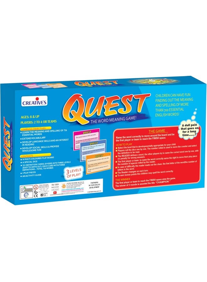 Creative's Creative’s Quest | The Word Meaning Game| Learning New Words for Kids| Vocabulary Building Game| Develop Language Skills for Kids| Learning Board Game | Children Practice English Words| Ages 8 & Up - Image 3