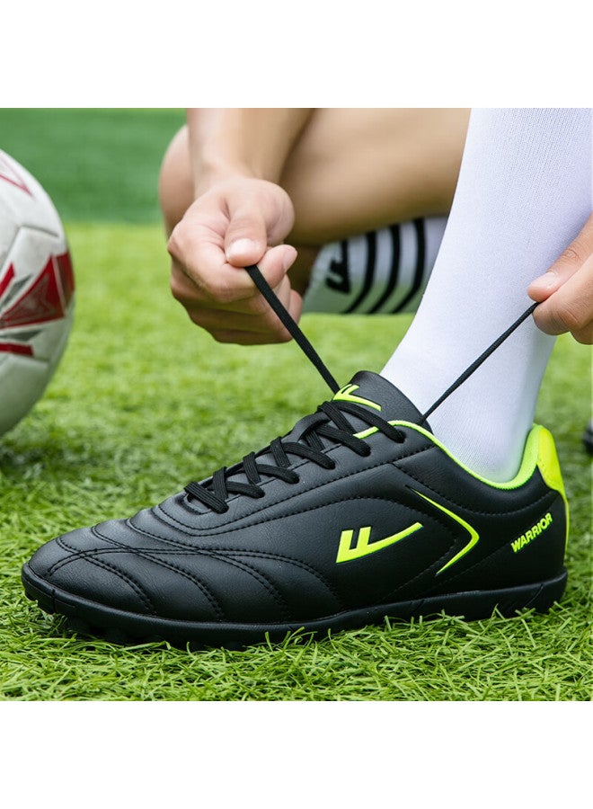 Pull Back Huili Soccer Shoes With Molded Studs Tf Sole, Football Training Shoes For Adults And Students, Universal Size 0305, Black Molded Studs, Size 39 - Image 3