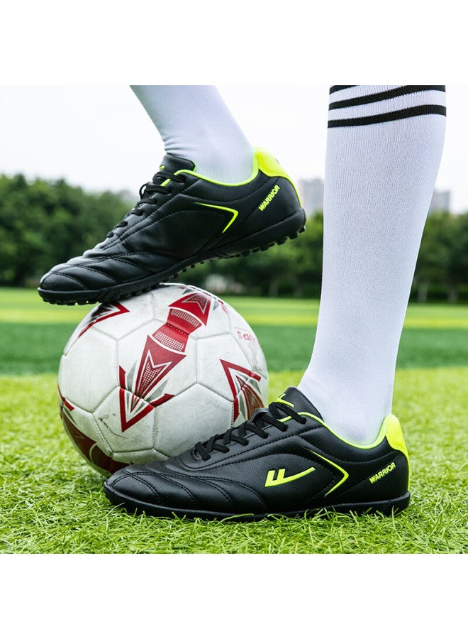 Pull Back Huili Soccer Shoes With Molded Studs Tf Sole, Football Training Shoes For Adults And Students, Universal Size 0305, Black Molded Studs, Size 39 - Image 5
