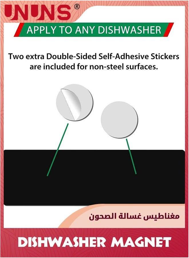 يو إن يو إن أس Dishwasher Magnet,2PCS Clean Dirty Magnet For Dishwasher,Upgrade Super Strong Magnet,Easy To Read Non-Scratch Magnetic Silver Indicator Sign With Clear,Bold,Colored Text - Image 4