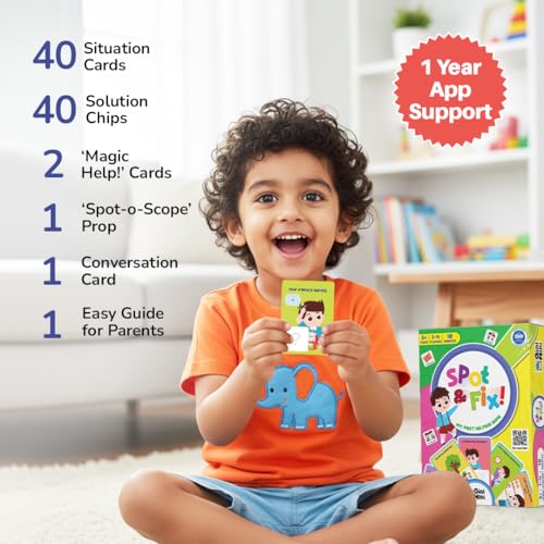 GiniMini Spot & Fix – 80+ Cards & Props | Social Emotional Learning Game for Kids 3+ | Builds Empathy, Communication & Problem-Solving | Preschool Educational Toy & Travel-Friendly Gift - Image 4