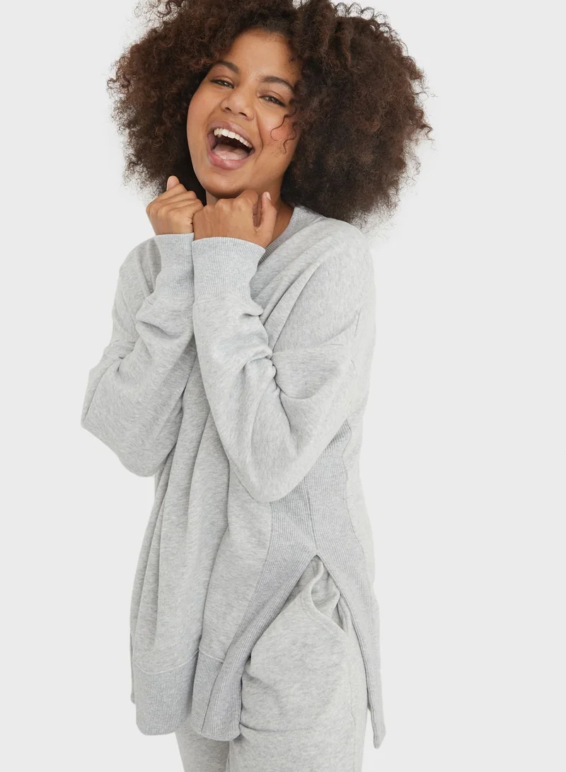 Aerie Side Slit Sweatshirt