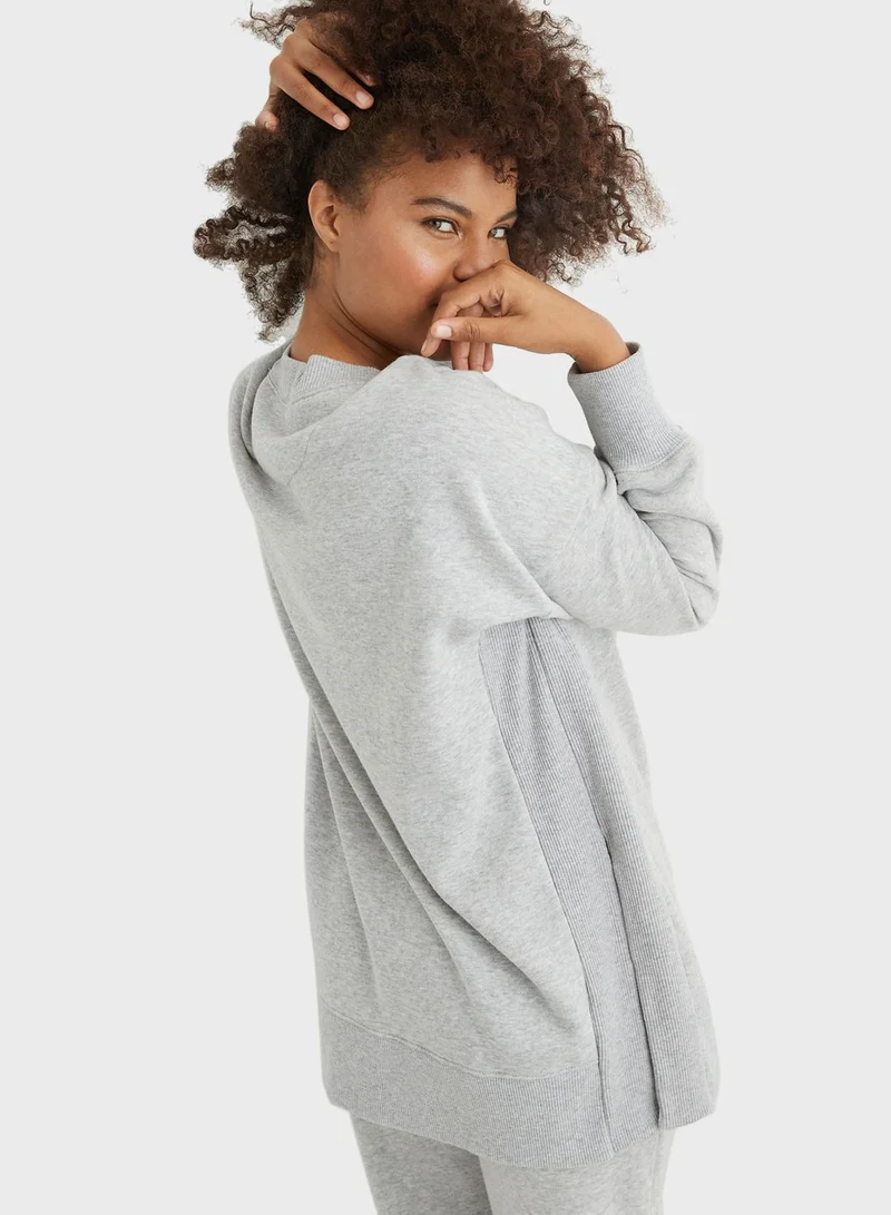 Aerie Side Slit Sweatshirt