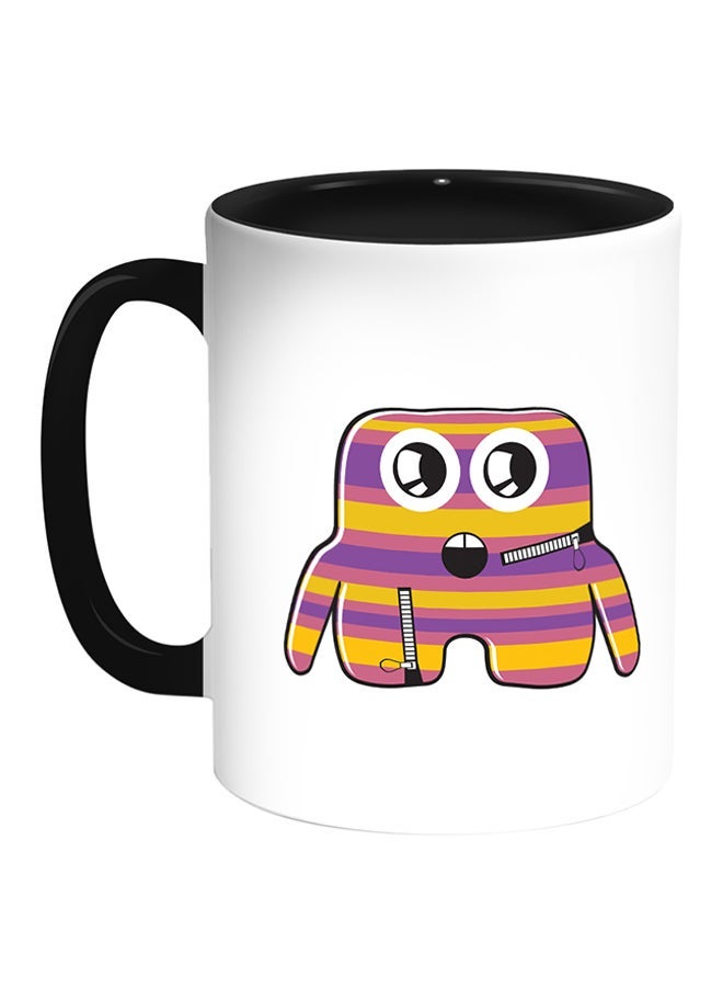 RYN Cartoons Printed Coffee Mug White/Black 11ounce