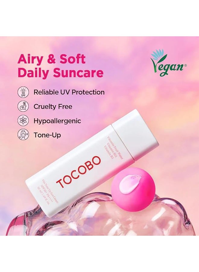 Tocobo Vita Tone Up Sun Cream 50ml, SPF50+ PA++++, Reliable UV Protection, Cruelty Free, Hypoallergenic - Image 2