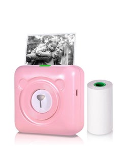 Thoraya A6 Mini Pocket Printer HD 304DPI Wireless BT Thermal Printer Picture Photo Label Memo Notes Journal Receipt Paper Instant Printer Sticker AR Photo Function Inkless Printing Compatible with Android iOS Smartphone Windows  - Image 1