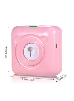 Thoraya A6 Mini Pocket Printer HD 304DPI Wireless BT Thermal Printer Picture Photo Label Memo Notes Journal Receipt Paper Instant Printer Sticker AR Photo Function Inkless Printing Compatible with Android iOS Smartphone Windows  - Image 2