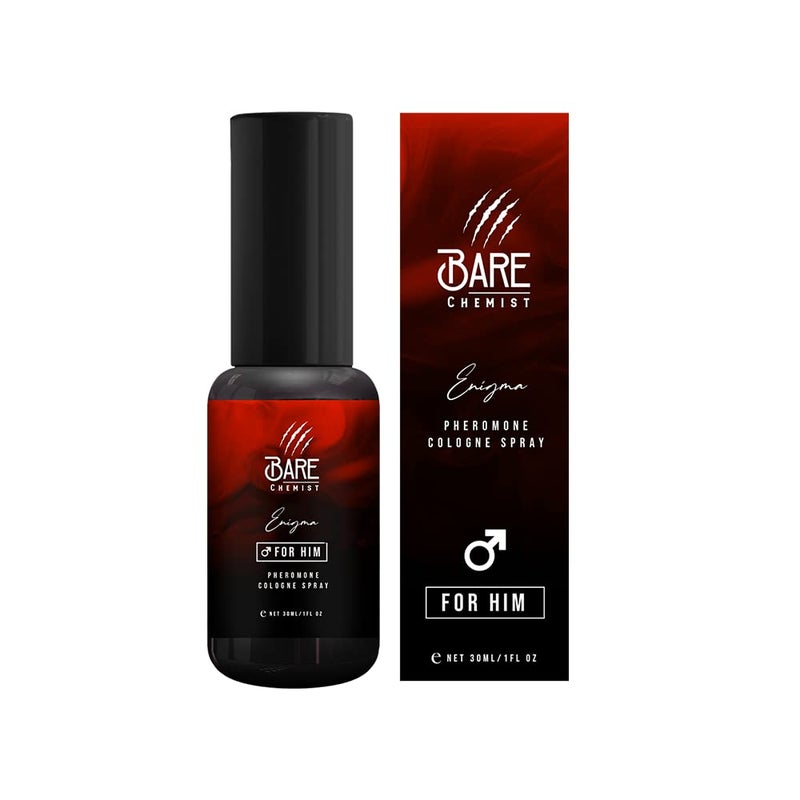 Bare Chemist Enigma Pheromone Cologne for Him - [Attraction Formula] Pheromone Cologne for Men 1oz. - Lavender, Sage, Wood - Image 1