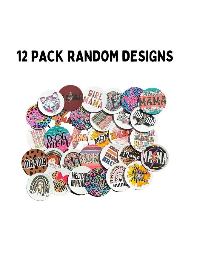 Lashicorn Freshie Mama Mom Cardstock Cutouts Rounds 2.5” Inch For Freshies Random Mix ; 12 Pk ; For Scented Aroma Beads Bake With Mold For Car Freshie Designs Mom Bun Western Mama Bear Blessed - Image 4