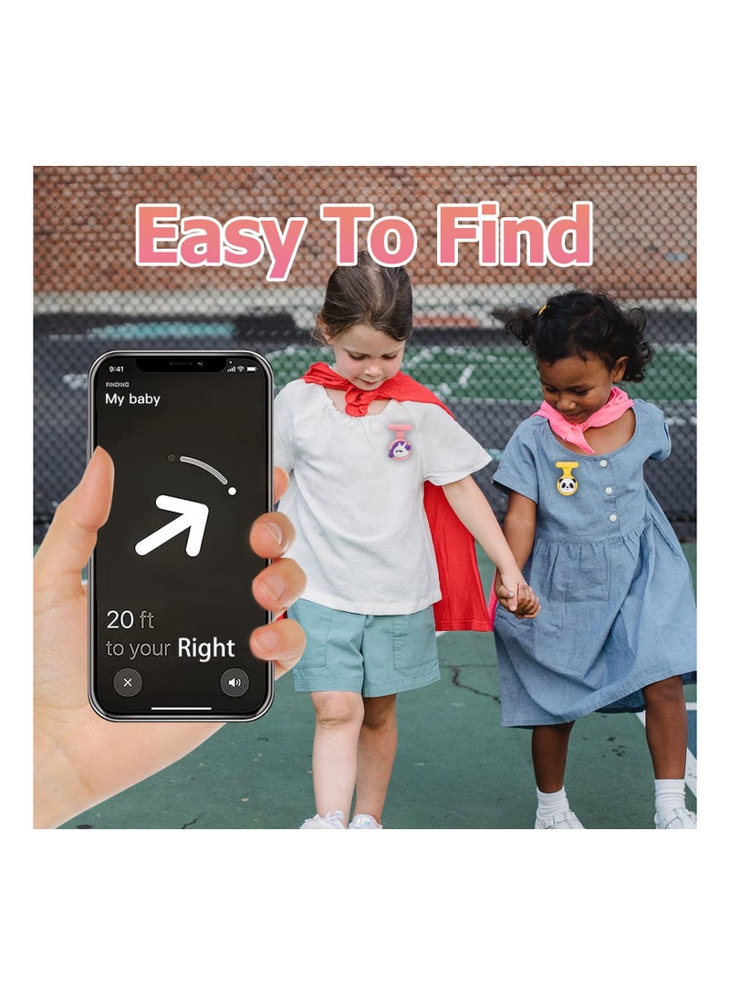 SYOSI AirTag Holder for Kids, Hidden Case for Apple Air Tag Brooch Pin Portable Than Bracelet, Necklace, Watch Band, Wristband Tags Accessories for Boys Girls (4 models) - Image 4