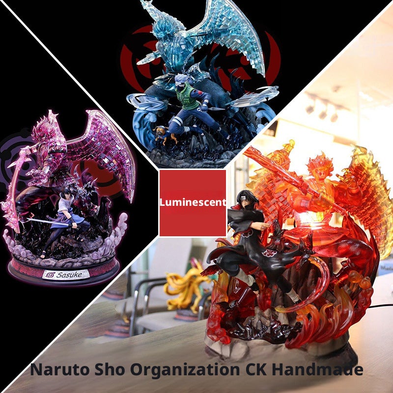Naruto Shippuden Susanoo Kakashi Sasuke Itachi GK Statue Set - Image 1