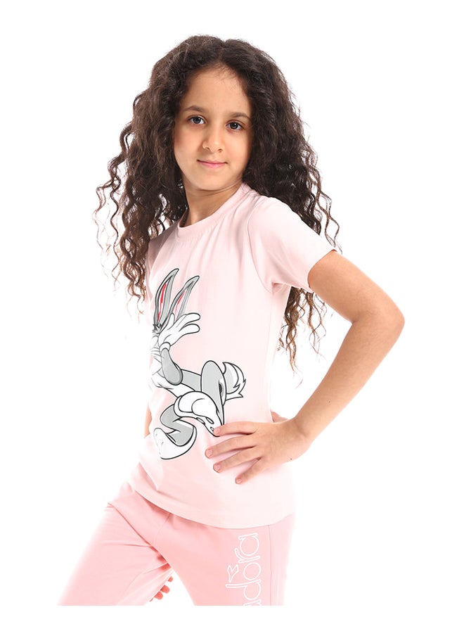 DIADORA Girls Cotton Printed T-Shirt  - Image 2