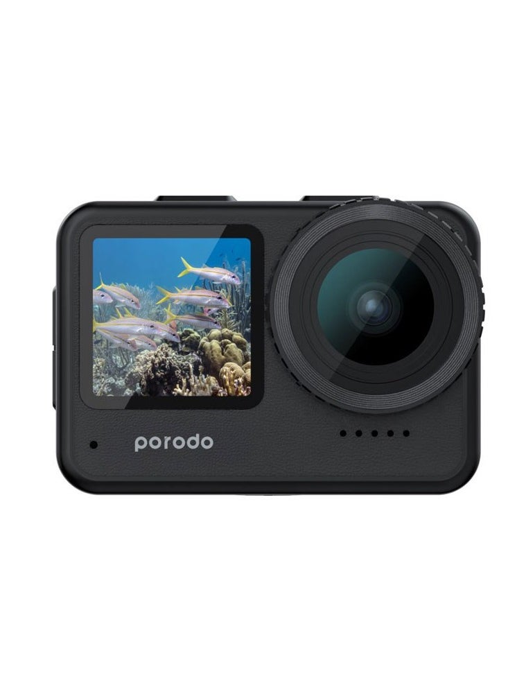 Porodo Lifestyle Fully Waterproof UHD Action Camera Dual Display With Video Stabilisation - pzsku/ZB4210F1999F044D2533CZ/45/_/1735367935/cefb5d4d-24c7-4f68-82f2-28aba5685895