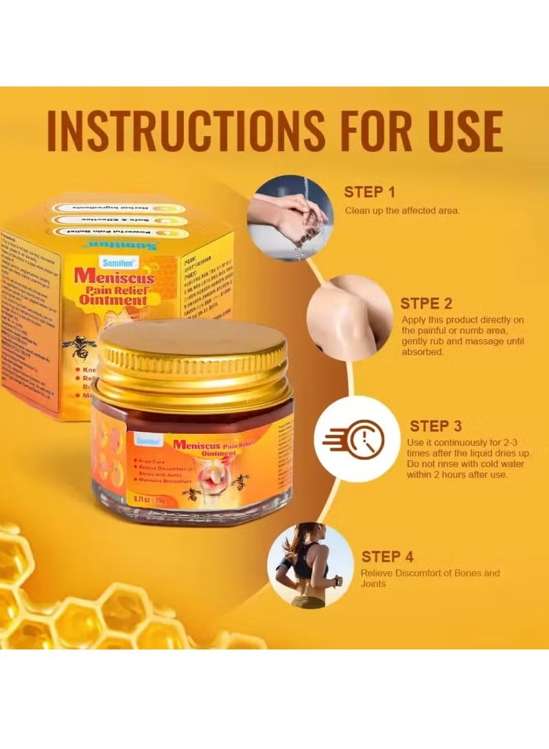 سوميفون مرهم تخفيف آلام الغضروف كريم تخفيف آلام المفاصل رعاية الركبة بلسم سم النحل لعلاج المفاصل جل كريم تخفيف آلام سم النحل 20 جرام - Image 1