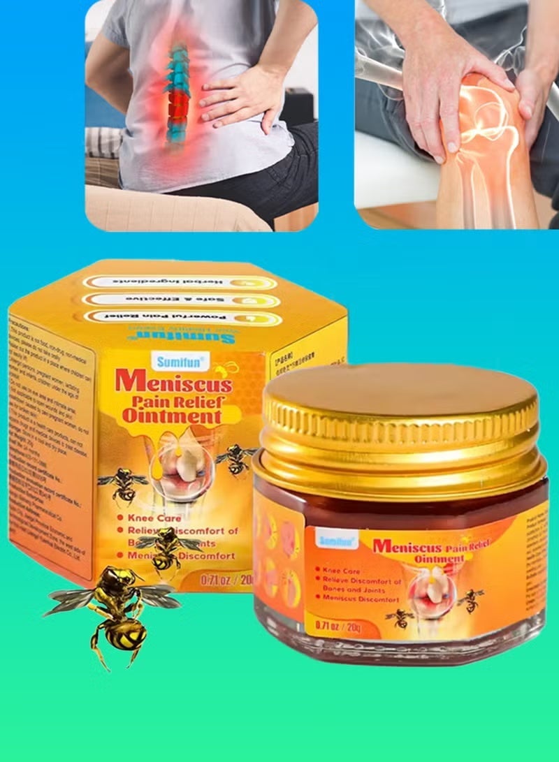 سوميفون مرهم تخفيف آلام الغضروف كريم تخفيف آلام المفاصل رعاية الركبة بلسم سم النحل لعلاج المفاصل جل كريم تخفيف آلام سم النحل 20 جرام - Image 4