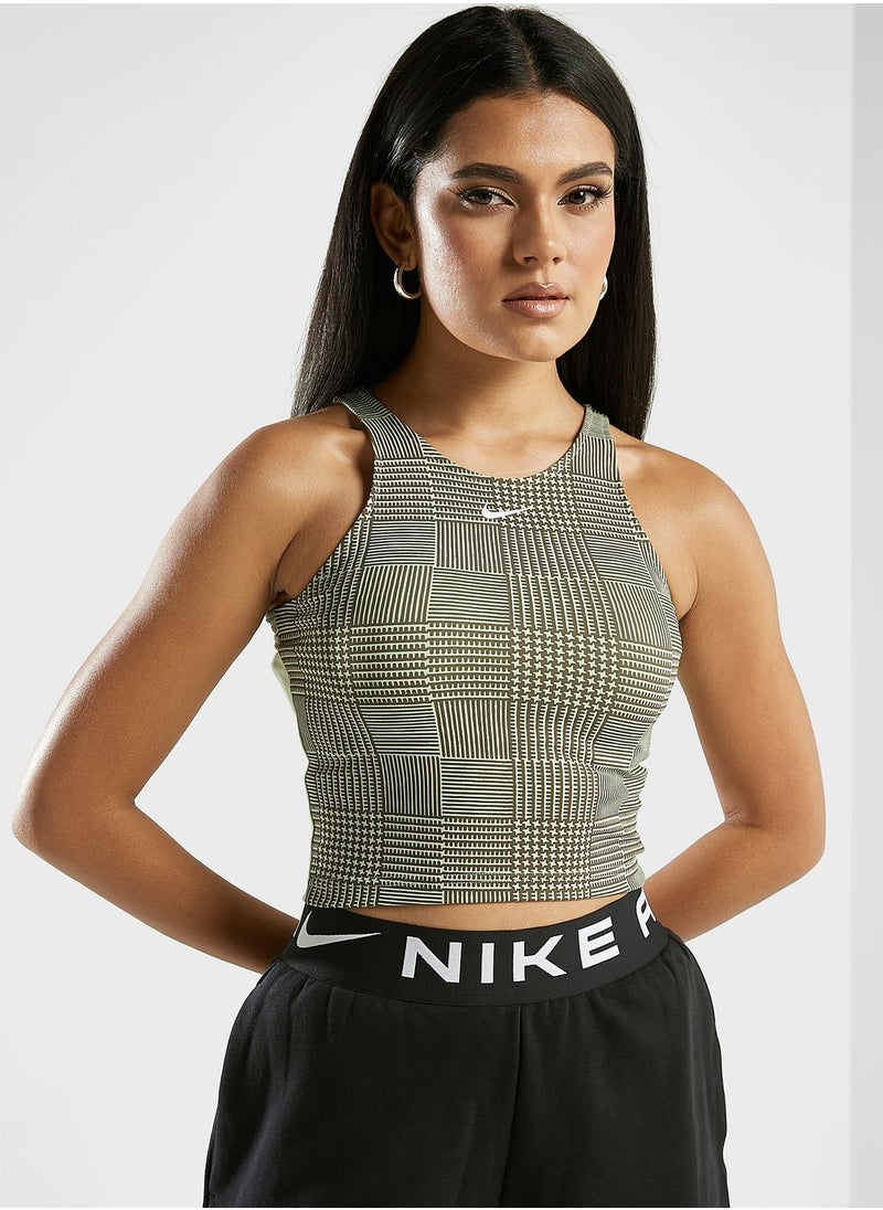 Nike - Dri-Fit Swoosh Cropped Top - Image 1