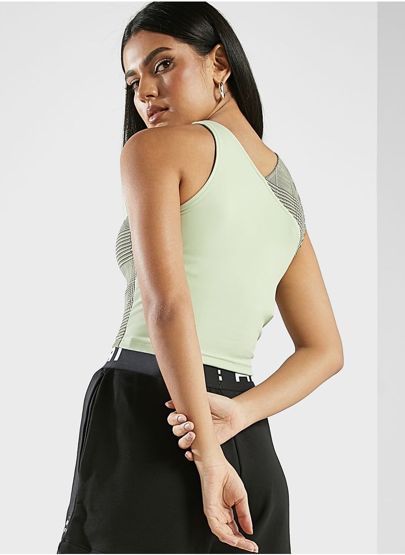 Nike - Dri-Fit Swoosh Cropped Top - Image 1