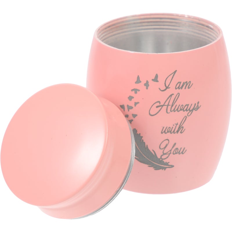 2pcs Small Pet Urn Aluminum Alloy Pet Cinerary Container Cat Dog Keepsake Cinerary Casket - Image 1