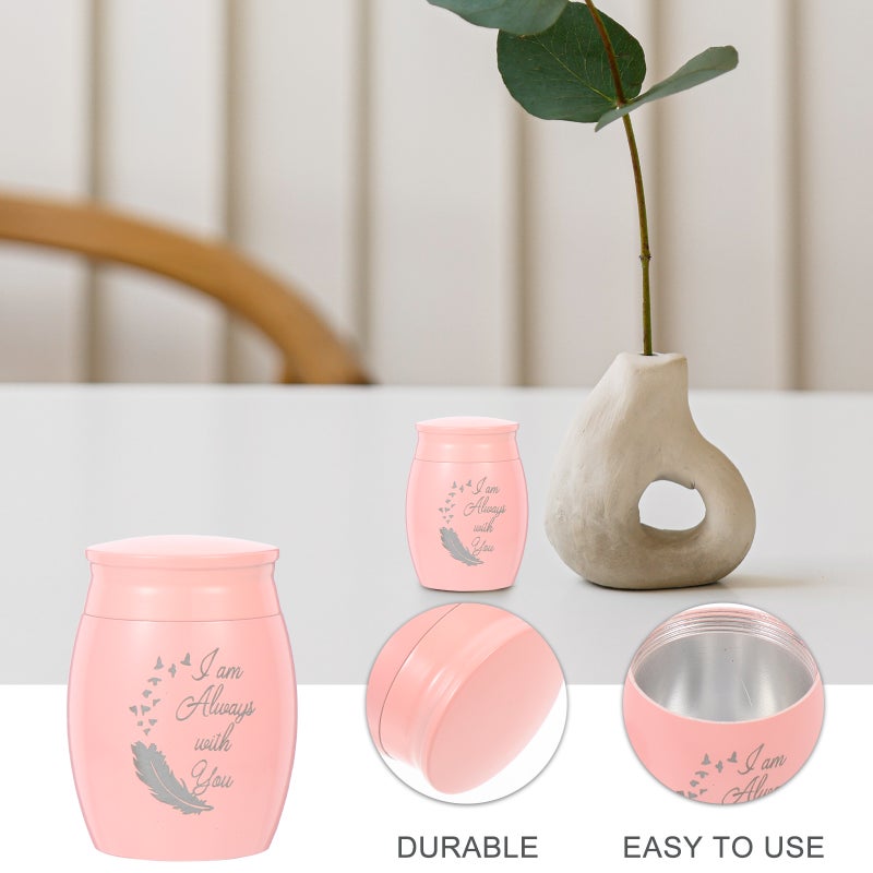 2pcs Small Pet Urn Aluminum Alloy Pet Cinerary Container Cat Dog Keepsake Cinerary Casket - Image 5