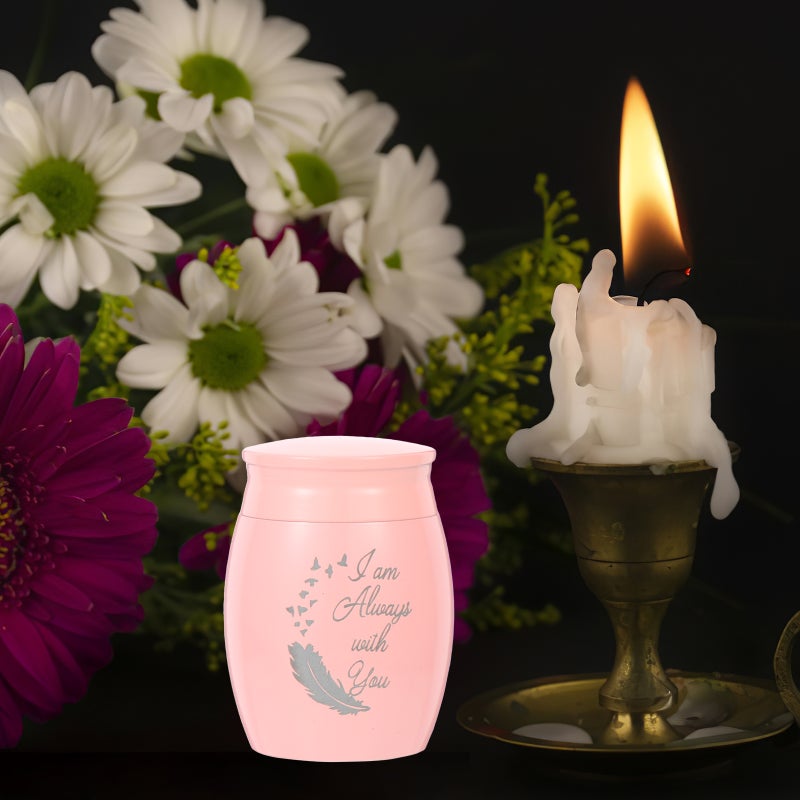 2pcs Small Pet Urn Aluminum Alloy Pet Cinerary Container Cat Dog Keepsake Cinerary Casket - Image 3