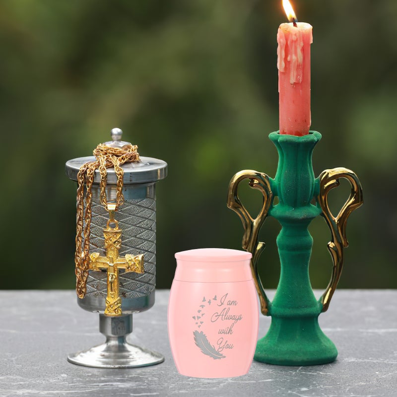 2pcs Small Pet Urn Aluminum Alloy Pet Cinerary Container Cat Dog Keepsake Cinerary Casket - Image 4