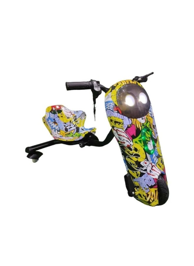 Dream Land Gru Electric Rides-on Scooter Drift for Kids 2.4A 24V - Colorful Joker - BD-020 
