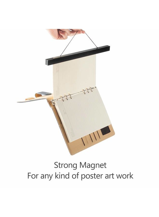 Radezon Magnetic Poster Hanger Frame - Wall Hanging Wooden Frame for Posters, Prints, Photos, Pictures,and Artwork 12 inch Black - Image 3