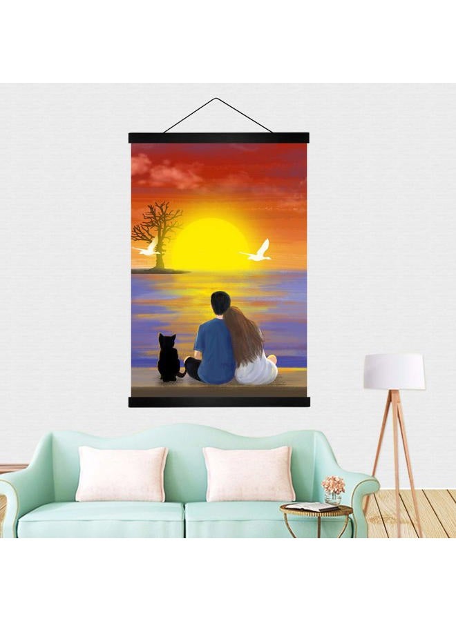 Radezon Magnetic Poster Hanger Frame - Wall Hanging Wooden Frame for Posters, Prints, Photos, Pictures,and Artwork 12 inch Black - Image 5