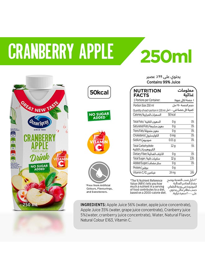 Ocean Spray Cranberry Apple Juice 250ml - Image 4