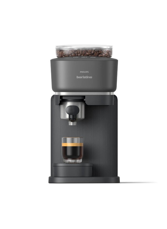 Philips Baristina Semi-Automatic Espresso Machine - Noon Exclusive, Black - BAR300/60  Noon Exclusive 1.2 L 1550 W BAR300/60 black - Image 1
