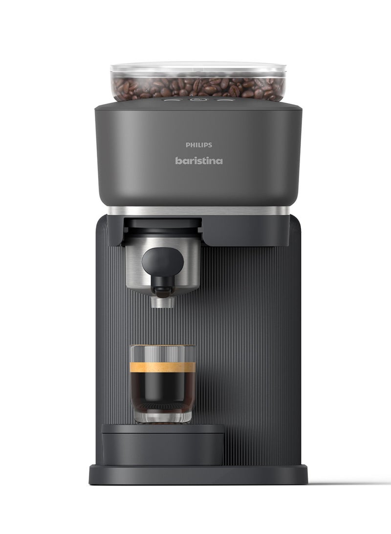 Philips Baristina Semi-Automatic Espresso Machine - Noon Exclusive, Black - BAR300/60  Noon Exclusive 1.2 L 1550 W BAR300/60 black - Image 1