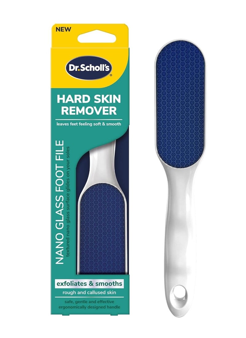Dr. Scholl's Dr. Scholl's Hard Skin Remover Nano Glass Foot File - Foot Callus Remover, Durable Foot Scrubber, Dead Skin Remover, Hygienic Pedicure Tool, Long Lasting Foot Buffer, Soft Smooth Feet  - Image 1