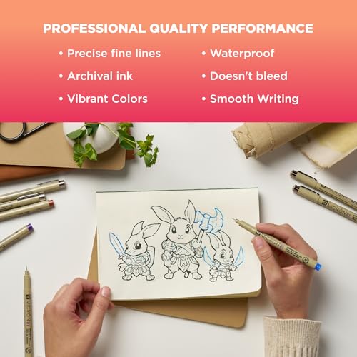 SAKURA 30065 6-Piece Pigma Micron 05 Ink Pen Set,Blue - Image 4