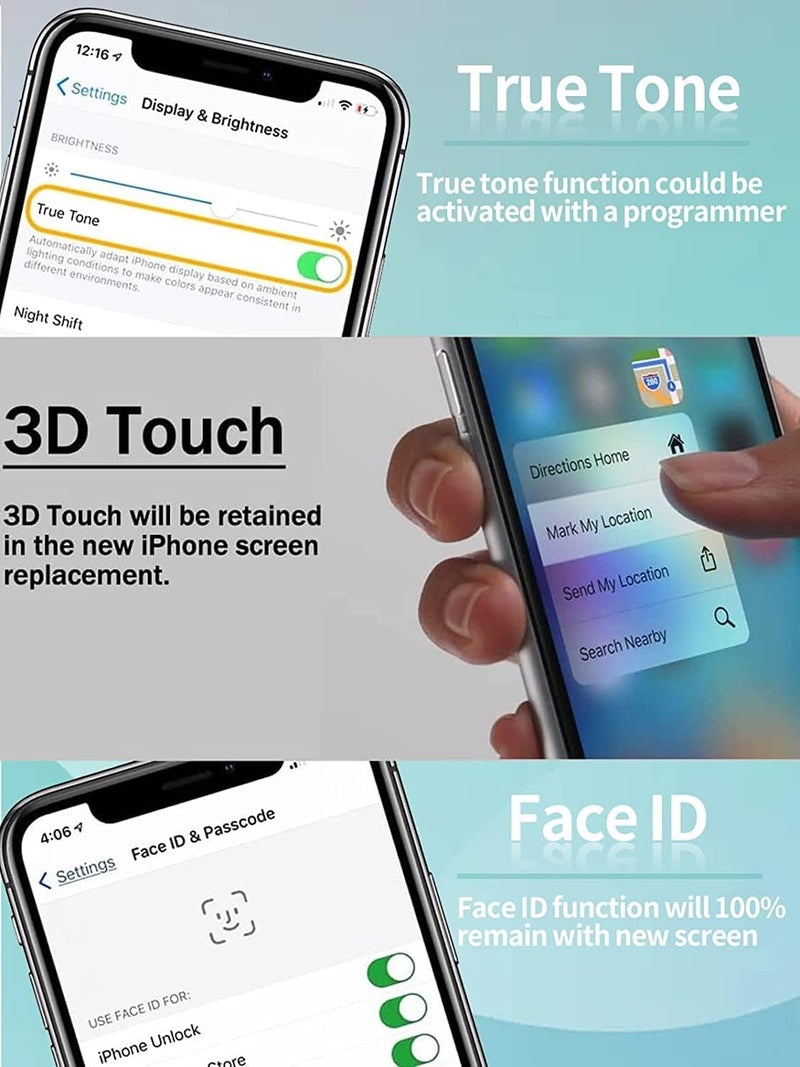 Ayake Screen Replacement for iPhone 12 Pro Max - Full HD Display and Touch Digitizer Assembly 6.7-inch - Image 4