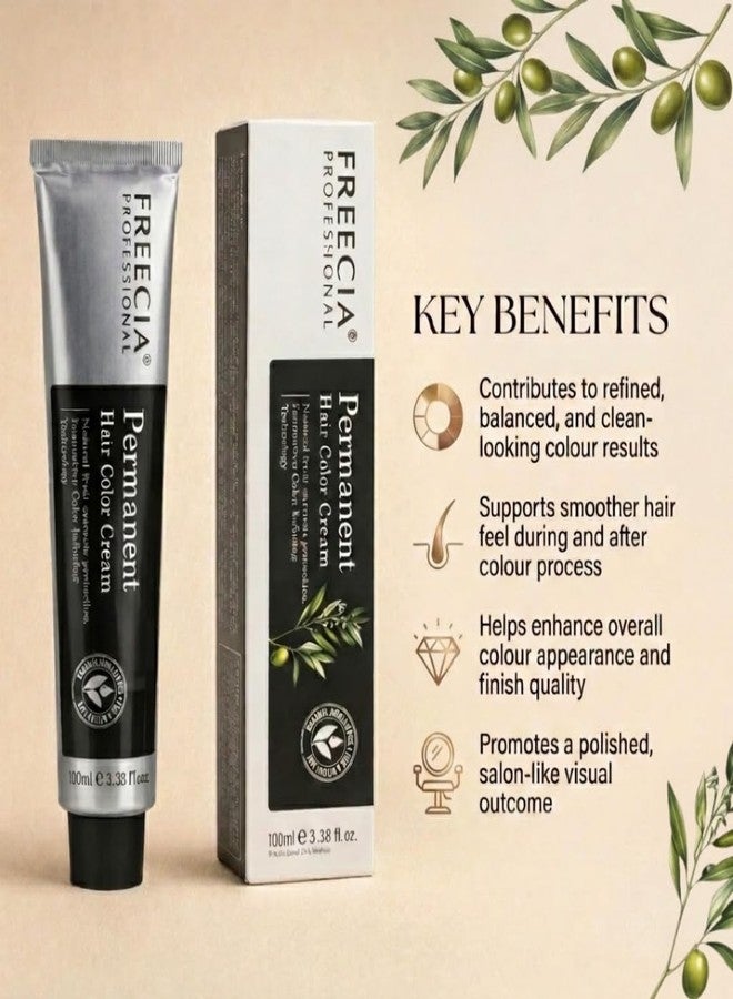 Freecia Permanent Hair Color Cream 3.66 -Extra Dark Violet Brown, Professional Hair Dye, Long Lasting Damage-Free Hair Color with Argan Oil, Revives Dull Color, Smooth & Shiny Salon Finish, For All Hair Types - 100ml - Image 3