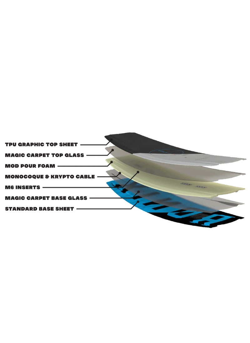 RONIX - RONIX WAKEBOARDS - Vault - Textured White / Black - Image 1