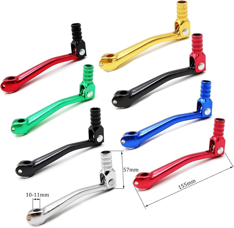 PRO BAT Dirt Bike Folding Gear Shifter Shift Lever for 50cc 70cc 90cc 110cc 125cc Pit Dirt Bike, Blue - Image 3