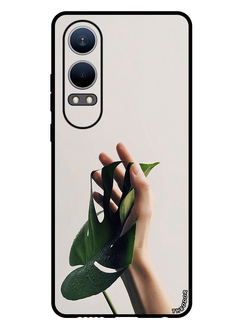 Theodor Protective Case Anti Scratch Shock Proof Bumper Cover For OnePlus Nord CE4 Lite hand_leaf_minimalism - Image 1