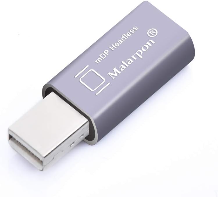 Malarpon Mini DispalyPort Headless Ghost Display Emulator with Blue Light for PC 4K Mini DP Dummy Plug (fit Headless 1080@60Hz-3840x2160@17Hz) 2P - Image 2