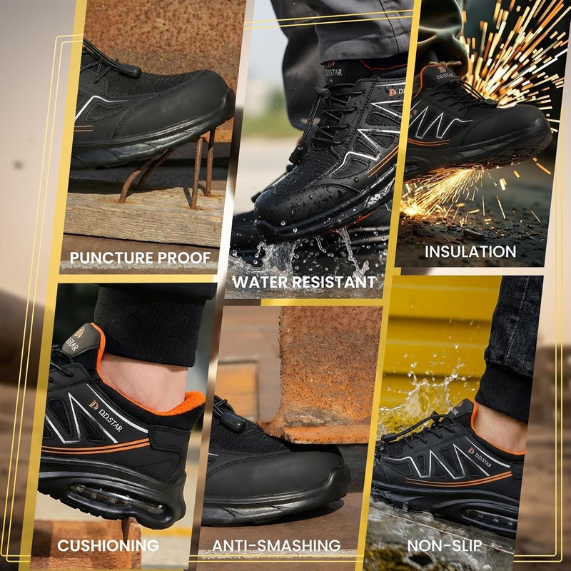 D.D.Star Steel Toe Safety for Men Lightweight Work Sneaker Comfortable Puncture Proof And Fashion For Work. - Image 2