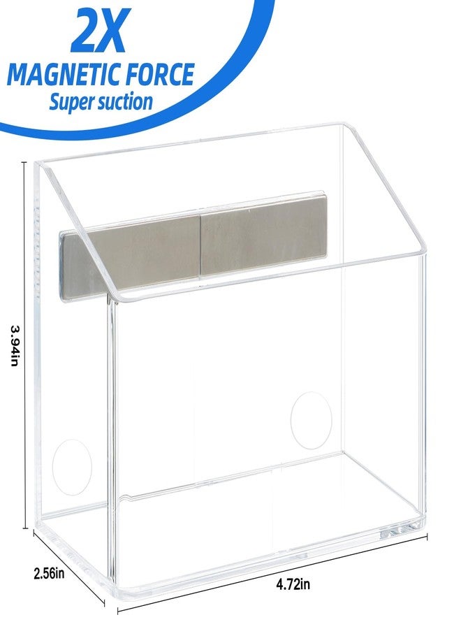 Simetufy Magnetic Pen Holder, Magnetic Dry Erase Marker Holder, magnetic pen holder for refrigerator, whiteboard , Pens, Pencils, Non-slip Acrylic Magnetic Marker Holder- Transparent, 1 Pack - Image 5