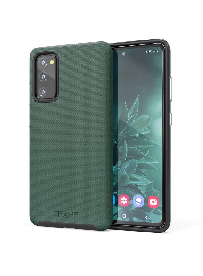 Crave Dual Guard for Samsung Galaxy S20 FE Case, Shockproof Protection Dual Layer Case for Samsung Galaxy S20 FE, S20 FE 5G - Forest Green - Image 1